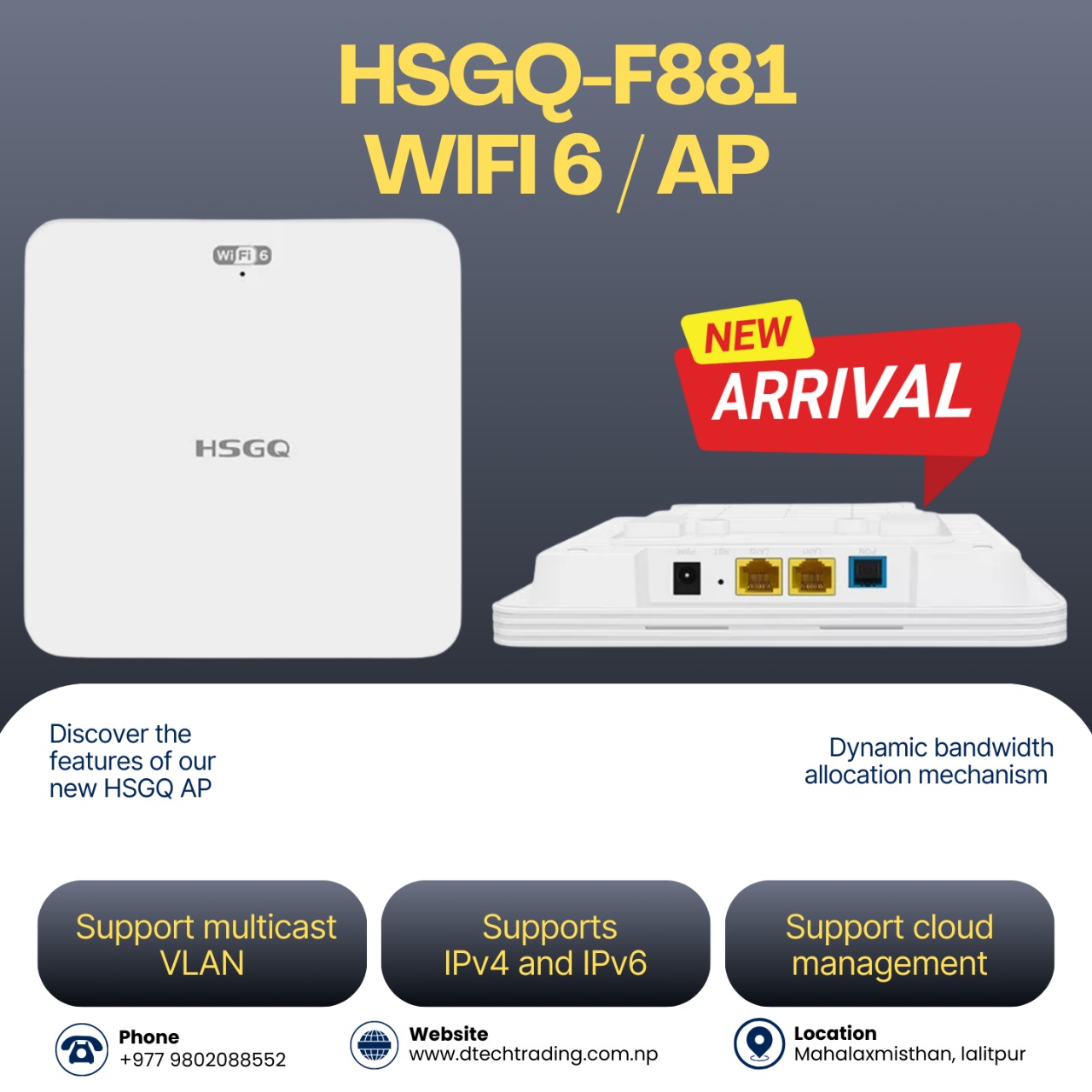 Wi-Fi 6 AP in Nepal | D-TECH TRADING