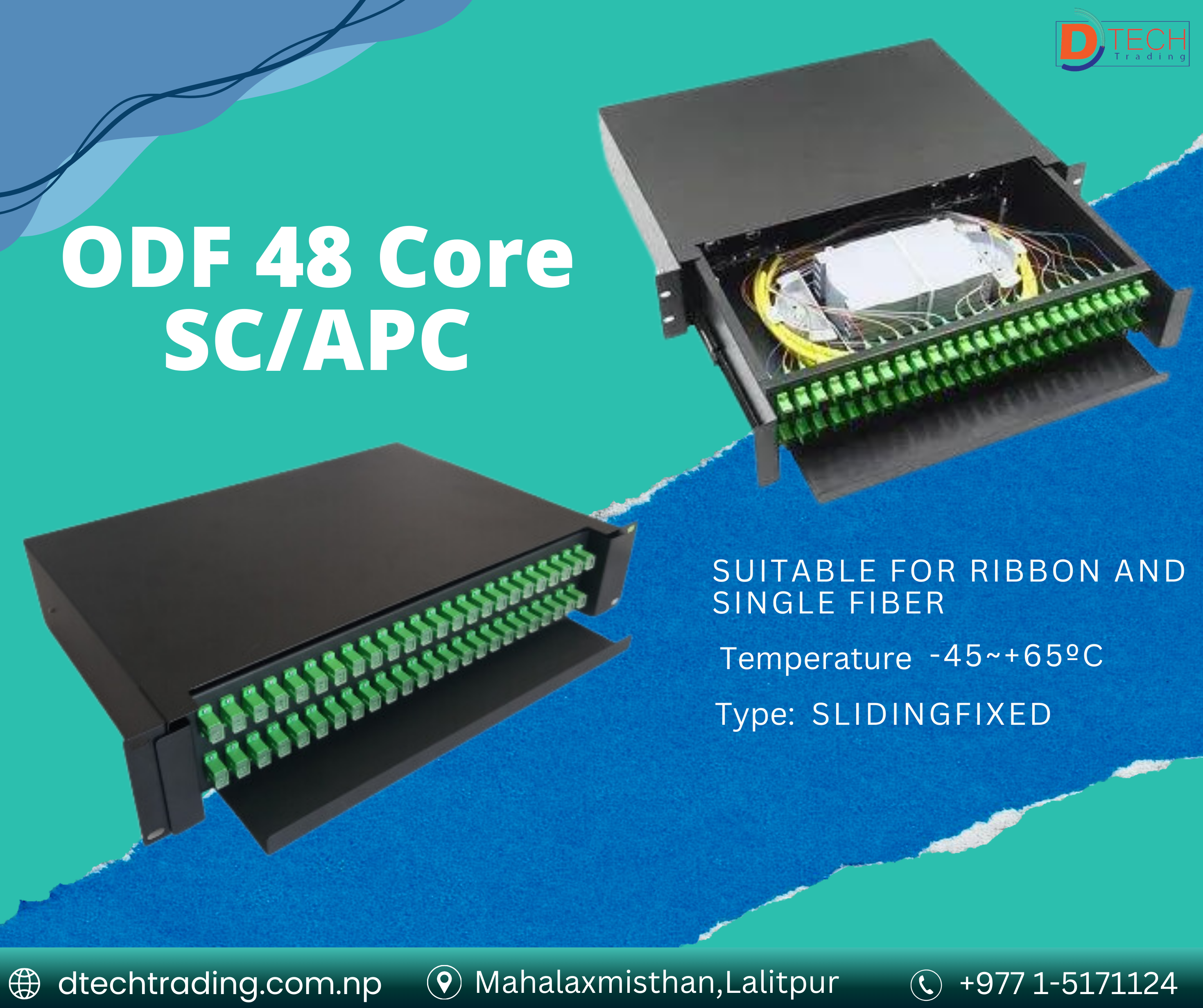 Maximizing Network Efficiency with the 48-Core SC/APC Patch Panel ODF