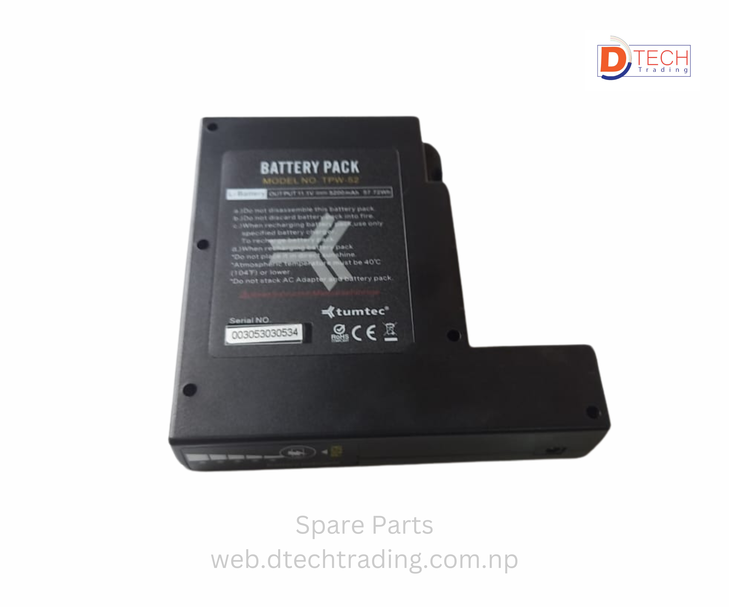 Battery of Powertech TPW-52